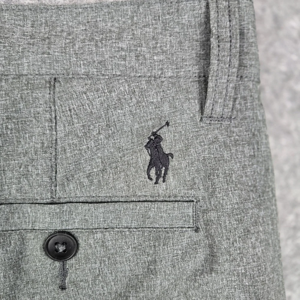 Polo Ralph Lauren 34 x 9 Gray Tech Wicking Hybrid Golf Shorts Preppy Performance